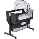 Lit cododo bb avec matelas, hauteur rglable a 6 niveaux, lit dappoint bebe evolutif a roulettes, ...