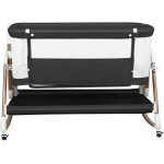 Lit cododo bb avec matelas, hauteur rglable a 6 niveaux, lit dappoint bebe evolutif a roulettes, ...