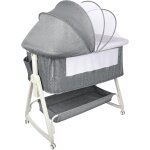Lit cododo bb avec matelas, hauteur rglable a 6 niveaux, lit dappoint bebe evolutif a roulettes, ...