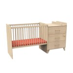 Lit combiné 120x60 evolutif en 90x190 arty avec matelas Lit combiné 120x60 evolutif en 90x190 arty avec matelas