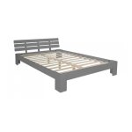 Lit double lit futon en bois 160x200 lit pin gris cadre de lit bois massif