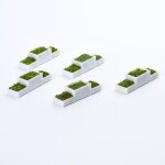 Lit de fleurs en forme de e, echelle ho 1:100, 5 pices, pour chemin de fer, accessoires diorama