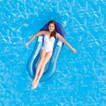 Lit flottant gonflable filet, lit flottant piscine natation, hamac d'eau radeaux, chaise longue flottante, ...