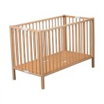 Lit pliant bb 60x120 cm romo vernis naturel - combelle