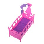 Lit de poup�e a bascule, meuble de maison, jouet pour barbie, accessoires, cadeau pour filles