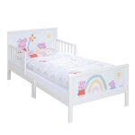 Lit th�matique pour enfants 'peppa pig' 70 x 140 cm avec sommier et linge de lit inclus