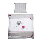 Literie de berceau adam et eule , 2 pièces, literie de bébé 80 x 80 cm, 100 % coton Literie de berceau adam et eule , 2 pièces, literie de bébé 80 x 80 cm, 100 % coton