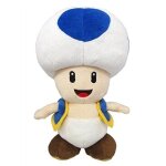 Little buddy super mario all star collection 1588 blue toad stuffed plush, 7