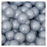 Littletom 50 boules en pe 5, 5cm de diamtre pour remplir piscine bb argent
