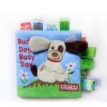Livre de d�veloppement de l'intelligence pour enfants, jouets educatifs en tissu animal pour b�b�s, lit ...