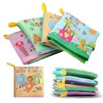Livre en tissu pour bb, 4 styles, jouets educatifs, hochets, livres en tissu doux, jouets pour nouveau ...