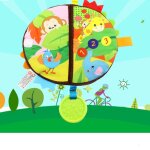 Livre en tissu doux pour b�b�, jouets educatifs, d�veloppement de l'intelligence infantile, hochet, poussette ...