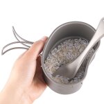 Lixada ¿c ensemble de cantine en titane pour camping en plein air, pot suspendu de 380ml et 750ml, sac ... Lixada ¿c ensemble de cantine en titane pour camping en plein air, pot suspendu de 380ml et 750ml, sac ...
