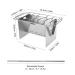 Lixada camping poêle à bois extérieur portable pliant en acier inoxydable sac à dos cuisinière avec plaque ... Lixada camping poêle à bois extérieur portable pliant en acier inoxydable sac à dos cuisinière avec plaque ...