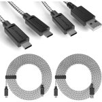 Lkljij - ® câble usb - c (2x4m) - câble de charge pour manette ps5 - charge rapide et transfert efficace ... Lkljij - ® câble usb - c (2x4m) - câble de charge pour manette ps5 - charge rapide et transfert efficace ...