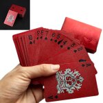 Loc - cartes a jouer en plastique etanches - jeu de carte motif agon rouge 1 deck, d ensions 5, 7 x 8, ... Loc - cartes a jouer en plastique etanches - jeu de carte motif agon rouge 1 deck, d ensions 5, 7 x 8, ...