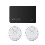 Localisateur de portefeuille en pvc, chargement sans fil, aircard 2, rond, ios find my tag, valise, sac ...