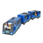 Locomotive de chemin de fer connecte magntique, petit train electrique adapt aux rails en bois, cadeau ...