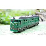 Locomotive a vapeur en alliage echelle 1:87, moteur de traction, trains, mod�le de jouet avec lumi�re ...