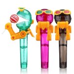 Lollipop robot bonbons homme support de stockage couverture nouveautes creatives jouets 8 * 8 * 2cm rose ...