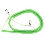 Longe de pêche flexible en caoutchouc de 20 a 25 m, avec câble de sécurité et crochet en acier inoxydable, ... Longe de pêche flexible en caoutchouc de 20 a 25 m, avec câble de sécurité et crochet en acier inoxydable, ...