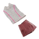 Lot de 1 / 6 ensembles gilet et short pour figurine d'action, accessoires pour maison de poupée Lot de 1 / 6 ensembles gilet et short pour figurine d'action, accessoires pour maison de poupée