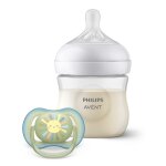 Lot de 1 biberon natural response 125 ml + 1 sucette ultra air - philips avent