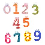 Lot de 10, 15 ou 26 pi�ces en bois pour enfants, symbole de chiffres magn�tiques, alphabet, r�frig�rateur, ...