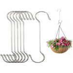 Lot de 10 crochets de suspension en forme de s, en acier inoxydable, durables, surdimensionn�s de grande ...