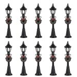 Lot de 10 lampadaires miniatures en forme de train pour dcoration de maison de poupe ¿ accessoires ...