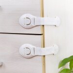 Lot de 10 loquets de sécurité pour armoire pour enfants / bébé, coffres - forts auto - adhésifs pour ... Lot de 10 loquets de sécurité pour armoire pour enfants / bébé, coffres - forts auto - adhésifs pour ...