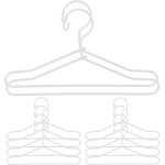 Lot de 10 mini cintres en m�tal pour v�tements de poup�es ¿ organisateurs el�gants pour la salle de ...