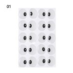 Lot de 10 paires d'autocollants pour les yeux de poup�e, figurines de dessin anim�, en peluche, visage, ...
