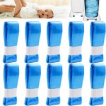 Lot de 10 recharges pour poubelle a couches - aqsacokiya - longues, 4, 5 m, compatible avec tommee tippee, ...