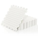 Lot de 10 tapis de sol puzzle pour hockey tir costway dalles de protection 46, 5 x 46, 5cm - uhmw pe ...