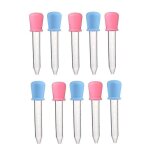 Lot de 10 ttines orales premium pour bbs - silicone et pp, capacit de 5 ml, faciles a nettoyer, conception ...