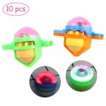 Lot de 10 toupies amusantes pour enfants, couleur alatoire, sifflet, gyro, jouets de bureau, anti - ...