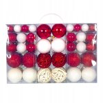 Lot de 100 dcorations de nol a suspendre en forme de boule pour fte d'anniversaire en intrieur