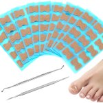 Lot de 100 outils pour ongles incarn�s avec 2 el�vateurs de coin, soin des pieds, correction des ongles ...