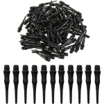 Lot de 100 pointes de fléchettes en plastique, pointes de fléchettes souples, couleur noire, pointes ... Lot de 100 pointes de fléchettes en plastique, pointes de fléchettes souples, couleur noire, pointes ...