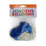 Lot de 12 ballons gonflables - dino - pour enfant - bleu et blanc - a partir de 3 ans - intrieur