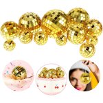 Lot de 12 boules disco pour g�teau - mini boule a facettes - petite d�coration de g�teau - th�me disco ...