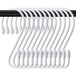 Lot de 12 crochets en s - blanc - 8 cm - petit crochet de cuisine - en mtal - charge maximale : 5 kg ...