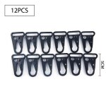 Lot de 12 fermoirs en olcranon pour porte - cl extrieur, clip a bouche agrandie, crochet pour sac ...