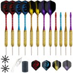 (lot de 12 flechettes professionnelles pointes acier - flechette pointe acier de 18 g avec flches en ...