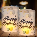 Lot de 12 photophores - dcoration de table d'anniversaire pour femmes, hommes, filles, garons et enfants ...