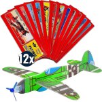 Lot de 12 planeurs en polystyrène, idéal comme cadeau d'anniversaire pour enfants, pour filles et garçons. ... Lot de 12 planeurs en polystyrène, idéal comme cadeau d'anniversaire pour enfants, pour filles et garçons. ...
