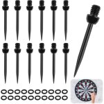 Lot de 12 pointes de fléchettes en acier avec filetage, pointe en métal, pointes en acier pour fléchettes, ... Lot de 12 pointes de fléchettes en acier avec filetage, pointe en métal, pointes en acier pour fléchettes, ...