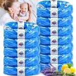Lot de 12 recharges poubelle a couche 4, 5m compatibles avec tommee tippee twist & click, sangenic tec, ...