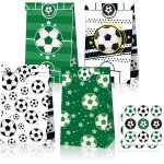 Lot de 12 sacs en papier de football - avec 18 autocollants - sacs cadeaux de football - sacs cadeaux ... Lot de 12 sacs en papier de football - avec 18 autocollants - sacs cadeaux de football - sacs cadeaux ...